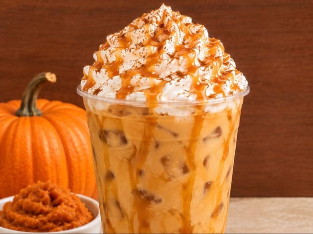 Pumpkin Spice Iced Latte.