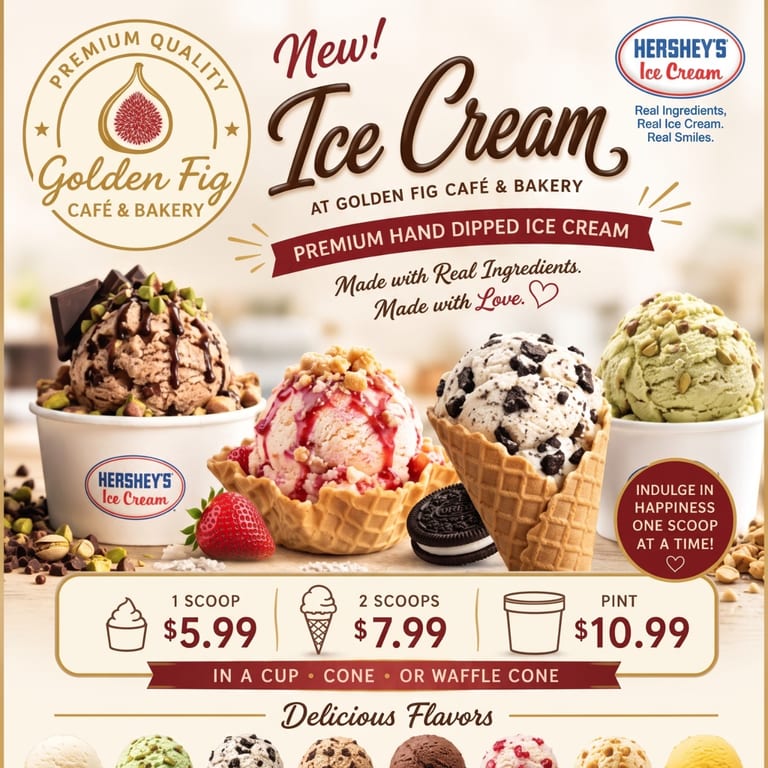 Now Serving Ice Cream & Milkshakes